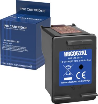 Cartouche d'encre PHONILLICO 62XL Noir Pour HP Officejet Envy
