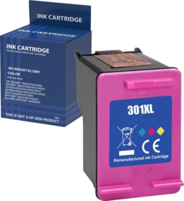 Cartouche d'encre PHONILLICO 301XL Couleurs Pour HP DeskJet Envy