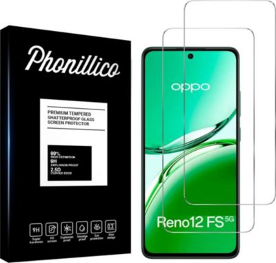 Protège écran PHONILLICO Oppo Reno 12 FS 5G - Verre trempé x2