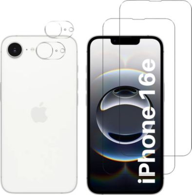 Pack PHONILLICO iPhone 16e - verre trempé écran + caméra