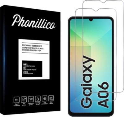 Protège écran PHONILLICO Samsung Galaxy A06 - Verre trempé x2