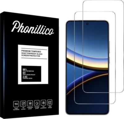 Protège écran PHONILLICO Xiaomi Poco F7 PRO 5G - Verre trempé x2 Protège écran PHONILLICO Xiaomi Poco F7 PRO 5G - Verre trempé x2