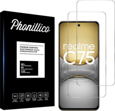 Protège écran PHONILLICO Realme C75 - Verre trempé x2 Protège écran PHONILLICO Realme C75 - Verre trempé x2
