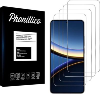 Protège écran PHONILLICO Xiaomi Poco F7 PRO 5G - Verre trempé x4