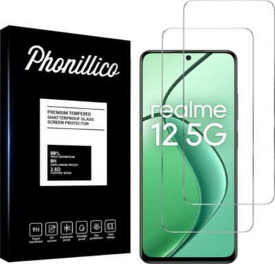 Protège écran PHONILLICO Realme 12 5G - Verre trempé x2