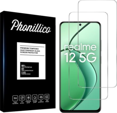 Protège écran PHONILLICO Realme 12 5G - Verre trempé x2 Protège écran PHONILLICO Realme 12 5G - Verre trempé x2