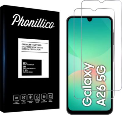 Protège écran PHONILLICO Samsung Galaxy A26 5G - Verre trempé x2 Protège écran PHONILLICO Samsung Galaxy A26 5G - Verre trempé x2