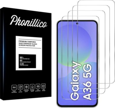 Protège écran PHONILLICO Samsung Galaxy A36 5G - Verre trempé x4