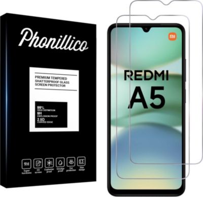 Protège écran PHONILLICO Xiaomi Redmi A5 4G - Verre trempé x2