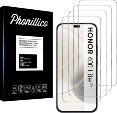 Protège écran PHONILLICO Honor 400 Lite 5G - Verre trempé x4