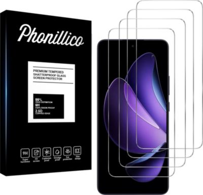 Protège écran PHONILLICO Oppo Reno 13 F 5G - Verre trempé x4 Protège écran PHONILLICO Oppo Reno 13 F 5G - Verre trempé x4