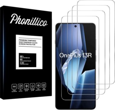 Protège écran PHONILLICO OnePlus 13R - Verre trempé x4