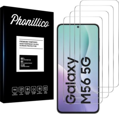Protège écran PHONILLICO Samsung Galaxy M56 5G - Verre trempé x4 Protège écran PHONILLICO Samsung Galaxy M56 5G - Verre trempé x4