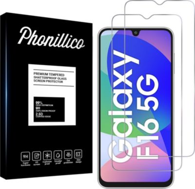 Protège écran PHONILLICO Samsung Galaxy F16 5G - Verre trempé x2