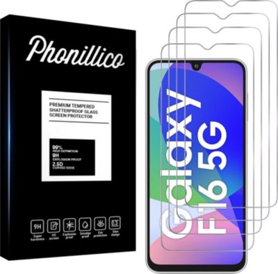Protège écran PHONILLICO Samsung Galaxy F16 5G - Verre trempé x4 Protège écran PHONILLICO Samsung Galaxy F16 5G - Verre trempé x4