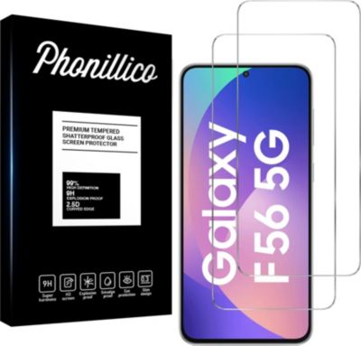 Protège écran PHONILLICO Samsung Galaxy F56 5G - Verre trempé x2
