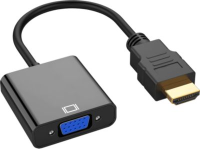 Adaptateur HDMI/VGA PHONILLICO Adaptateur mâle HDMI vers VGA Femelle