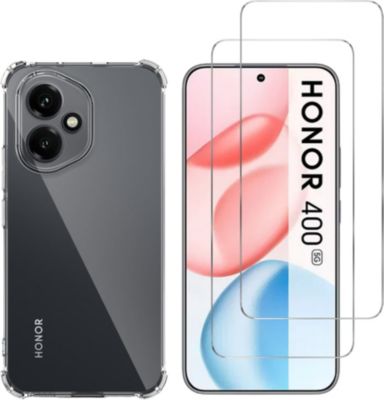 Pack PHONILLICO Honor 400 5G - Coque + 2 Verres trempé Pack PHONILLICO Honor 400 5G - Coque + 2 Verres trempé