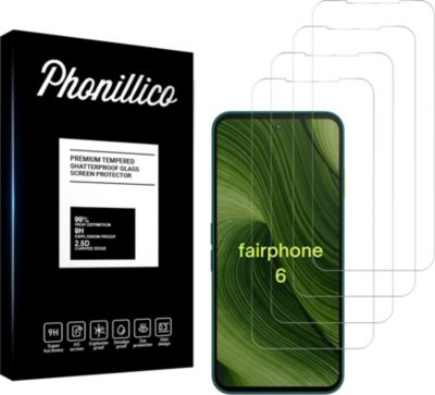 Protège écran PHONILLICO Fairphone 6 - Verre trempé x4