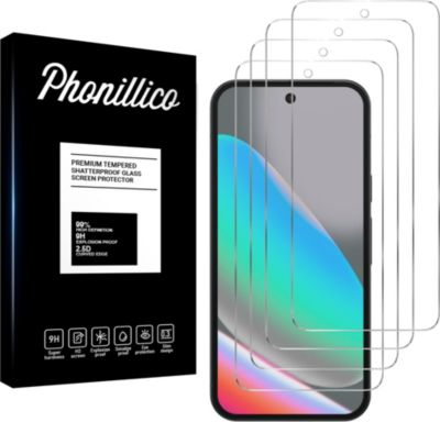 Protège écran PHONILLICO Google Pixel 10/Pixel 10 Pro - Verre x4 Protège écran PHONILLICO Google Pixel 10/Pixel 10 Pro - Verre x4