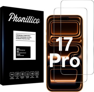 Protège écran PHONILLICO iPhone 17 PRO - Verre trempé x2