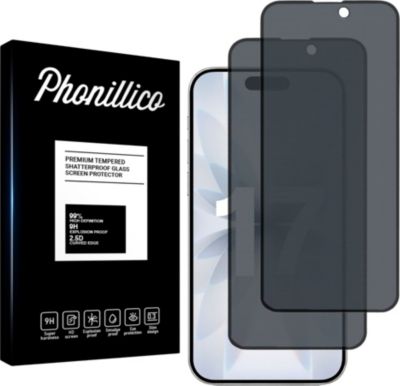 Protège écran PHONILLICO iPhone 17 - Verre Noir Anti espion x2 Protège écran PHONILLICO iPhone 17 - Verre Noir Anti espion x2