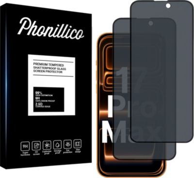 Protège écran PHONILLICO iPhone 17 PRO MAX - Verre Anti espion