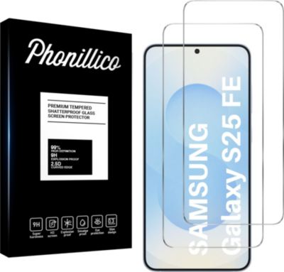 Protège écran PHONILLICO Samsung Galaxy S25 FE - Verre trempé x2