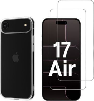 Pack PHONILLICO iPhone 17 AIR - Coque + Verres trempé x2 Pack PHONILLICO iPhone 17 AIR - Coque + Verres trempé x2