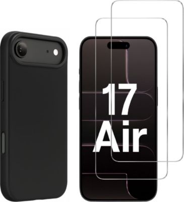 Pack PHONILLICO iPhone 17 AIR - Coque Noir +Verre trempé