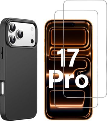 Pack PHONILLICO iPhone 17 PRO - Coque Noir +Verre trempé