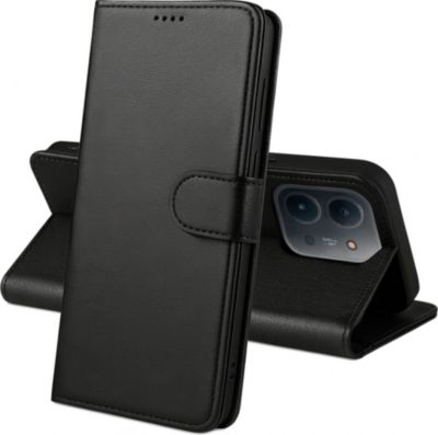 Coque PHONILLICO Xiaomi Redmi 15C 4G - Etui rabat Noir