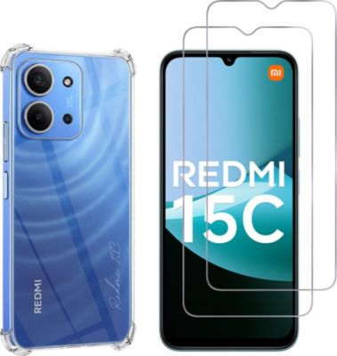 Pack PHONILLICO Xiaomi Redmi 15C 4G - Coque+Verre trempé