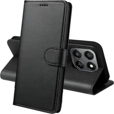 Coque PHONILLICO Honor 400 Smart 4G/5G - Etui Rabat Noir