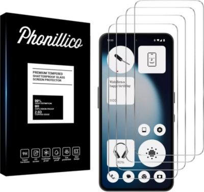 Protège écran PHONILLICO Nothing Phone 3a Lite - Verre trempé x4