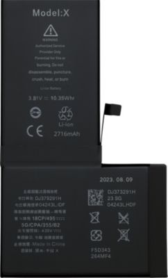 Batterie téléphone portable PHONILLICO iPhone X - Batterie de remplacement