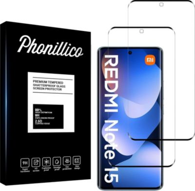 Protège écran PHONILLICO Xiaomi Redmi Note 15 4G/5G -Verre trempé