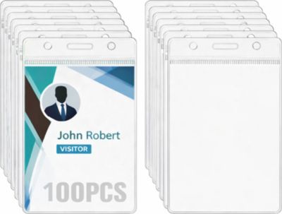 PHONILLICO Porte Badge/Carte Plastique Souple x100