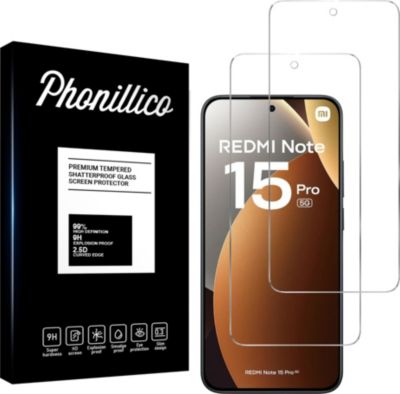 Protège écran PHONILLICO Xiaomi Redmi Note 15 Pro 5G-Verre trempé