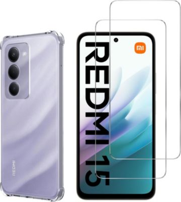 Pack PHONILLICO Xiaomi Redmi 15 4g/5g - Coque + Verre