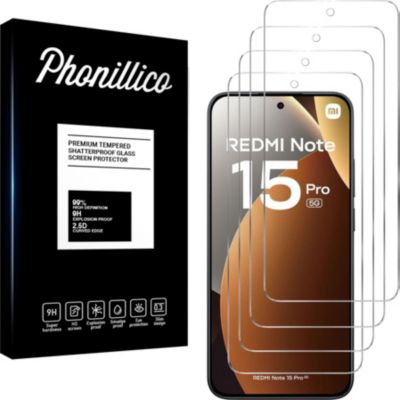 Protège écran PHONILLICO Xiaomi Redmi Note 15 Pro 5G-Verre trempé