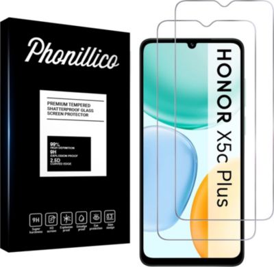 Protège écran PHONILLICO Honor X5c Plus - Verre trempé x2