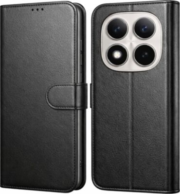 Coque PHONILLICO Xiaomi Redmi Note 15 Pro 4G - Rabat Noir