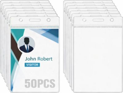 PHONILLICO Porte Badge/Carte Plastique Souple x50