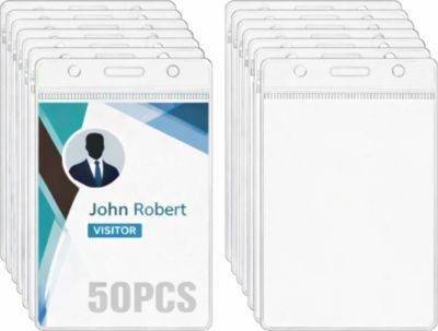 PHONILLICO Porte Badge/Carte Plastique Souple x50