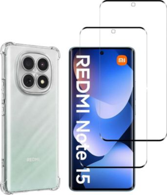Pack PHONILLICO Xiaomi Redmi Note 15 4G/5G - Coque+Verre