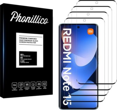 Protège écran PHONILLICO Xiaomi Redmi Note 15 4G/5G -Verre trempé