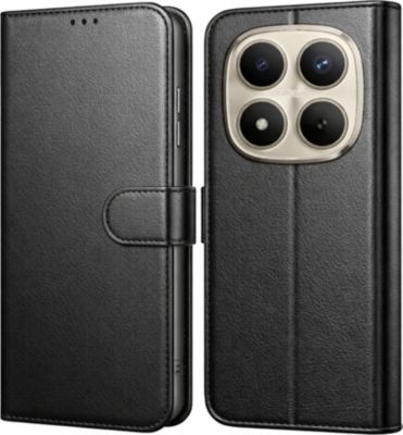 Coque PHONILLICO Xiaomi Redmi Note 15 Pro Plus-Rabat Noir
