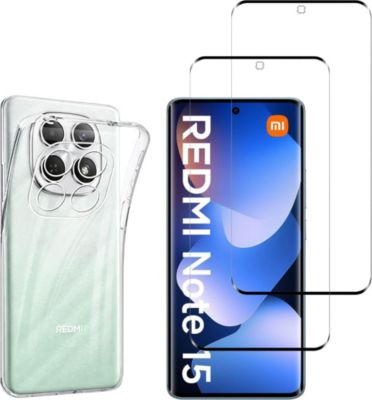 Pack PHONILLICO Xiaomi Redmi Note 15 4G/5G - Coque+Verre