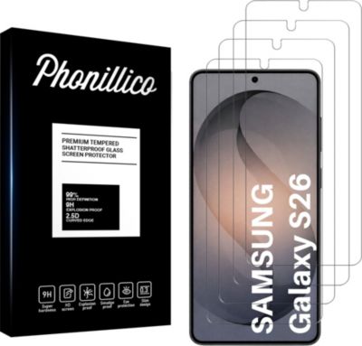 Protège écran PHONILLICO Samsung Galaxy S26 - Verre trempé x4